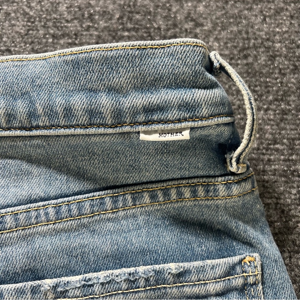 MOTHER Lil’ Lasso Sneak Wide Leg Jeans Size 31 in Ivy League Cowboy $248 - Picture 10 of 10